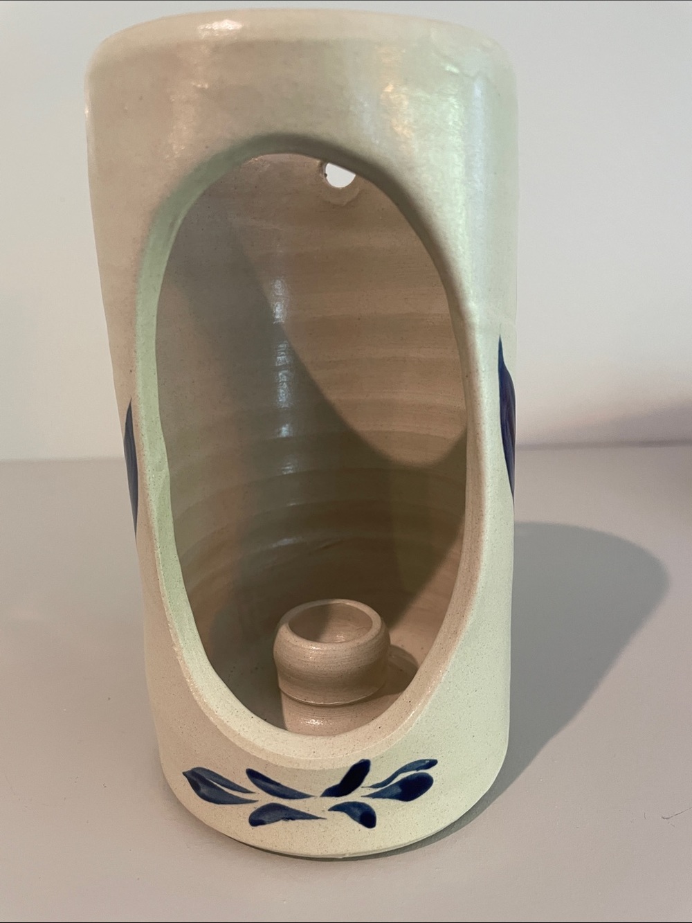 Williamsburg pottery 1994 candle holder